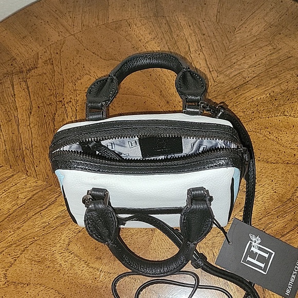 HEATHER'S CLOSET Leather Logo Small hand bag, NWT - Picture 12 of 14